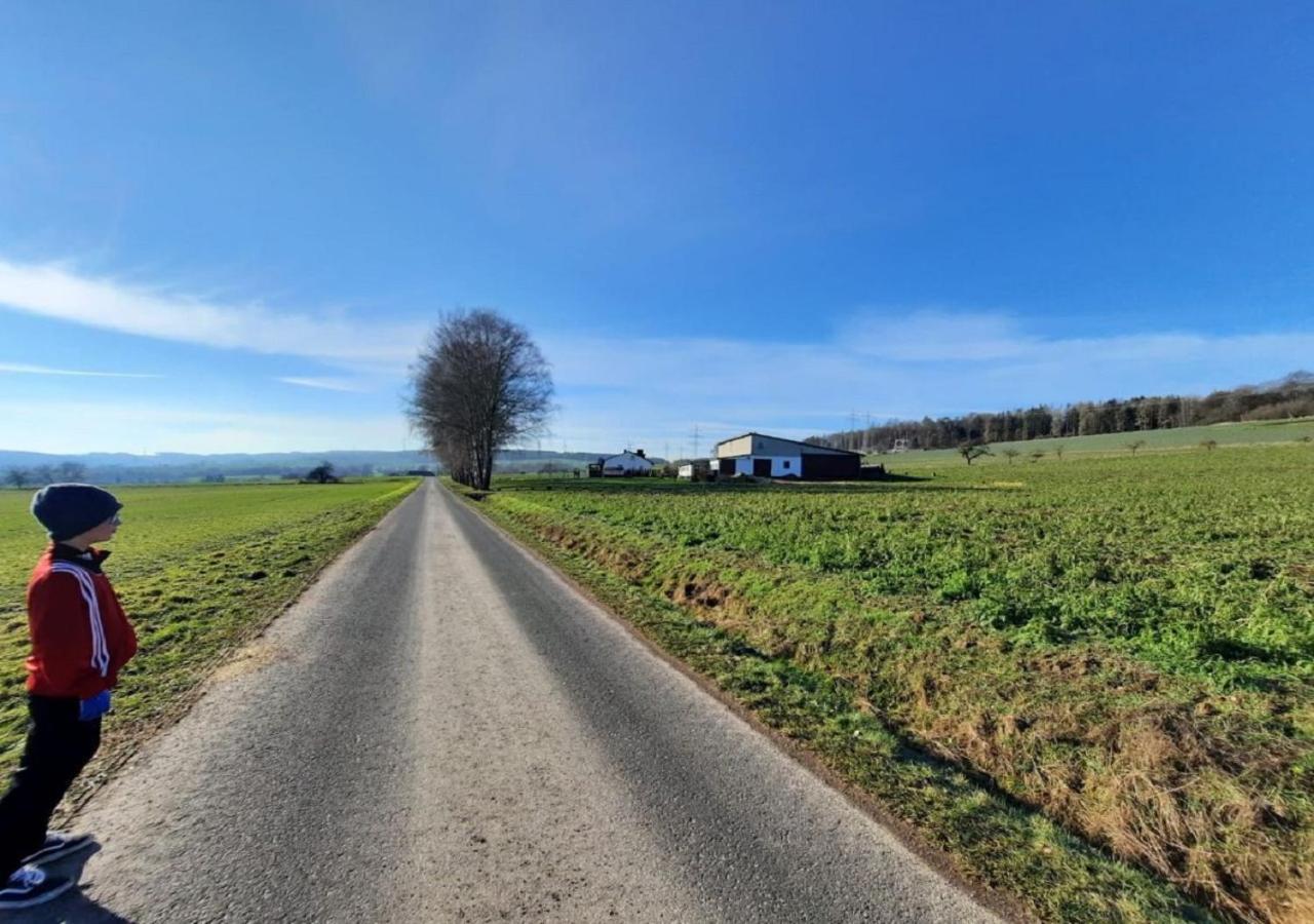 Exklusive Naturoase Direkt Am Ars Natura Wanderweg Mit Panoramablick Auf Melsungen 아파트 외부 사진